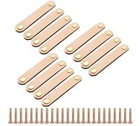 Creatwls Lot de 12, Meubles Poignées Cuir Synthétique Boutons de Porte Modernes Poignée Armoire Meubles Dresser Poignées de Meubles Boutons de Poignée pour Meuble