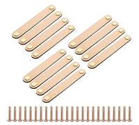 Creatwls Lot de 12, Meubles Poignées Cuir Synthétique Boutons de Porte Modernes Poignée Armoire Meubles Dresser Poignées de Meubles Boutons de Poignée pour Meuble