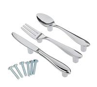 Creatwls Lot de 15/5 Ensembles, Poignée de Traction Armoire Poignées de Meubles Porte de Boutons, Tiroir Poignée Bouton Armoire de Cuisine Placard Poignées en Alliage de Zinc