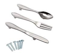 Creatwls Lot de 15/5 ensembles, Poignée de Traction Armoire Poignées de Meubles Porte de Boutons, Tiroir Poignée Bouton Armoire de Cuisine Placard Poignées en Alliage de Zinc