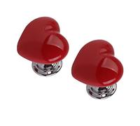 Creatwls Lot de 2 Forme de coeur Boutons de Meuble Céramique bouton de meuble, poignées céramiques de Tiroir Boutons de porte Décoration pour chambre d'enfants