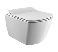 Creavit Design Toilette Suspendu - 37x51.3cm - sans bride - fixation cachée - blanc EG321-11CB00E-0000