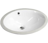 Creavit lavabo 48.5x38.2 cm ovale encastrée-sous plan blanc brillant TP211