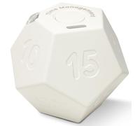CreaViva Cube Pomodoro Minuteur rechargeable pour enfants et salle de classe, cuisine, entraînement et étude, outil de gestion du temps (blanc floral)
