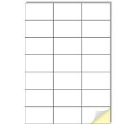 Creavvee 21 étiquettes rondes feuille 25 feuilles A4 imprimables papier autocollant blanc pour imprimantes laser/jet d'encre fabriqué en Europe - Taille des stickers 70 x 42,3 mm