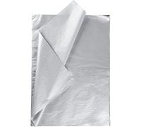 Creavvee® Lot de 30 feuilles de papier de soie à découper Argenté 50 x 70 cm