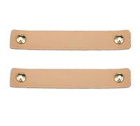 Creawls Poignée en Cuir Fait Main Poignée Cuir PU Décoration pour Tiroir Placard, Lot de 2, Poignées en Cuir PU Poignées de Placard pour Bâton Cuisine Armoire Porte Poignées