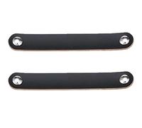 Creawls Poignée en Cuir Fait Main Poignée Cuir PU Décoration pour Tiroir Placard, Lot de 2, Poignées en Cuir PU Poignées de Placard pour Bâton Cuisine Armoire Porte Poignées