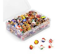 Creawoo Lot de 200 punaises de Drapeaux nationaux, épingles de Carte de Drapeaux de Pays, punaises avec Drapeau National, épingles de Drapeau pour Carte du Monde de Voyage/liège d'affichage