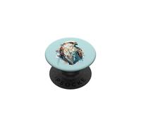 Crécerelle américaine Oiseau géométrique Patten Art, Amour Mignon crécerelle PopSockets PopGrip Adhésif