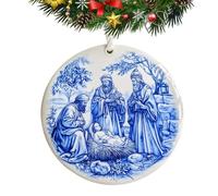 Crèche de Noël 24 pièces en acrylique 2D Sainte | Décoration de cheminée de la naissance de Jésus pour fenêtre, mur, cheminée, maison, bureau, entrée, fête de vacances D
