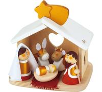 Crèche de Noël en bois l'étable Sevi 1831 - Jouets en Bois