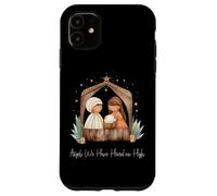 Crèche de Noël bohème Angels We Have Heard on High Christmas Coque pour iPhone 11