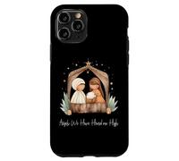 Crèche de Noël bohème Angels We Have Heard on High Christmas Coque pour iPhone 11 Pro