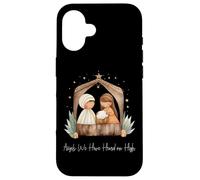 Crèche de Noël bohème Angels We Have Heard on High Christmas Coque pour iPhone 16