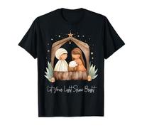 Crèche de Noël bohème pour faire briller votre lumière de Noël T-Shirt