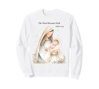 Crèche de Noël bohème « The Word Became Chair » Sweatshirt