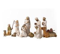 Crèche De Noël D'intérieur, 13 Pièces, For Accueillir La Nouvelle Vie Avec Amour Et Chaleur, Et Créer Une Tradition De Noël Avec Cette Crèche Classique,Figurines Sculptées Et Peintes À La Main