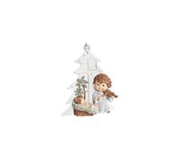 DKD Home Decor Crèche de Noël de la Marque, Couleur Blanc et Marron, en résine (13,6 x 5,2 x 15,9 centimètres)