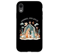 Crèche de Noël Emmanuel, God with Us Bohemian Christmas Coque pour iPhone XR