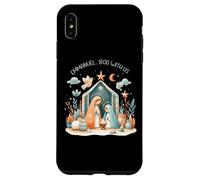 Crèche de Noël Emmanuel, God with Us Bohemian Christmas Coque pour iPhone XS Max