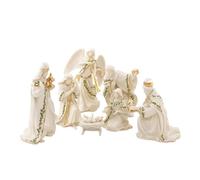 Creche de noel Lenox - 806053 - Crèche de Noël de Vacances, Lot de 7 (Sainte Famille, Trois Rois, Angel)