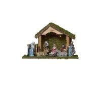 Feeric Lights et Christmas - Crèche de noël Lumineuse avec 8 santons h20cm 5 LED
