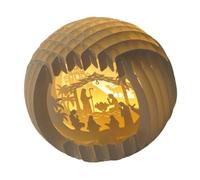 Crèche de Noël lumineuse à LED - Décoration d'intérieur - Centre de table avec LED