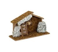 Feeric Lights & Christmas Crèche de Noël «Mousse & Pierres» 30 cm Multicolore