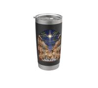 Crèche de Noël portoricaine Gobelet isotherme en acier inoxydable double paroi