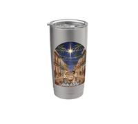 Crèche de Noël portoricaine Gobelet isotherme en acier inoxydable double paroi