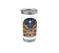 Crèche de Noël portoricaine Gobelet isotherme en acier inoxydable double paroi