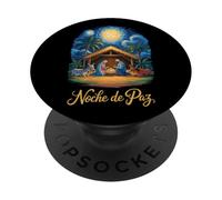 Crèche de Noël portoricaine Noche de Paz Christian PopSockets PopGrip Adhésif