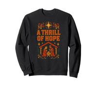 Crèche de Noël - Un Frisson d'espoir - Vintage - pour Femme - Faith chrétienne Sweatshirt