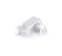 Crèche pré-découpée en carton à construire soi-même 29 x 19 x 14 cm Blanc G
