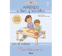 Creciendo con Montessori. Cuadernos de actividades - Aprendo a leer y escribir con el método Montessori (nivel 1): Libro de actividades con tarjetas recortables