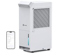 Crecolife Deshumidificateur d air Electrique 20 litres/jour pour 40 m², Drainage Continu, Réservoir 3.5L, Minuterie 24H, 3 Modes de Déshumidification, Contre Les moisissures, l'humidité, Condensation
