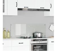 Bordure De Cuisine Vidaxl Transparente 120x40x0,6 Cm En Verre Trempé