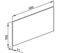 crédence 600x700 mm - INOX - 6406128 Inox, Inox G