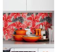 Crédence Adhésive Fleur Hibiscus 100 x 40 cm