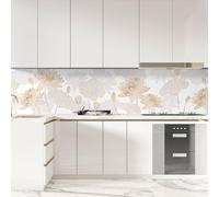 Crédence Adhésive Fleurs Dorées 200 x 50 cm