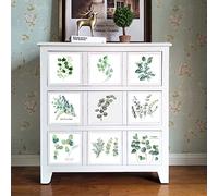 Credence Adhesive pour Cuisine 10X10 Plantes Vertes Stickers Cuisine Stickers Muraux Cuisine Carrelage Adhesif Mural Stickers Salle de Bain Dalle Pvc Adhesive Murale （10 Pièces）