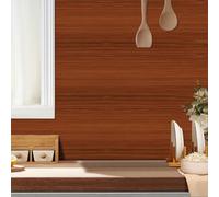 Credence Adhesive pour Cuisine Rouge Marron Rétro Carrelage Adhesif Mural Cuisine PVC Imperméable pour Cheminée Armoire Mur Meubles Décoration Stickers Carrelage 20x240 cm/ 1 rouleau