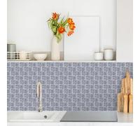 Credence Adhesive Salle de Bain Marbre Bleu Rose Crédence Adhésive Cuisine Armoires Meubles Decoration Imperméables PVC Carrelage Adhesif Mural Salle de Bain