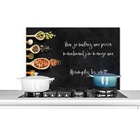 Credence Amateur de pizza - Proverbes - Citations - Tiens, je voulais une pizza Fond de hotte 90x60 cm Credence aluminium Plaque inox de cuisine