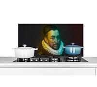 Credence Art - Guillaume d'Orange - Arc-en-ciel Fond de hotte 80x40 cm Credence aluminium Plaque inox de cuisine