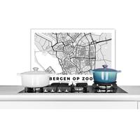 Credence Carte - Bergen op Zoom - Pays-Bas Fond de hotte 70x50 cm Credence aluminium Plaque inox de cuisine
