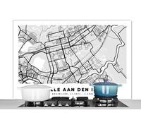 Credence Carte - Capelle aan den IJssel - Pays-Bas Fond de hotte 120x80 cm Credence aluminium Plaque inox de cuisine