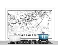 Credence Carte - Capelle aan den IJssel - Pays-Bas Fond de hotte 120x80 cm Credence aluminium Plaque inox de cuisine