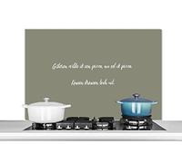 Credence Citation de Proverbes - Hier, je voulais une pizza - Citations - Pizza lover Fond de hotte 100x65 cm Credence aluminium Plaque inox de cuisine